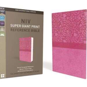 NIV Super Giant Print Pink Bible